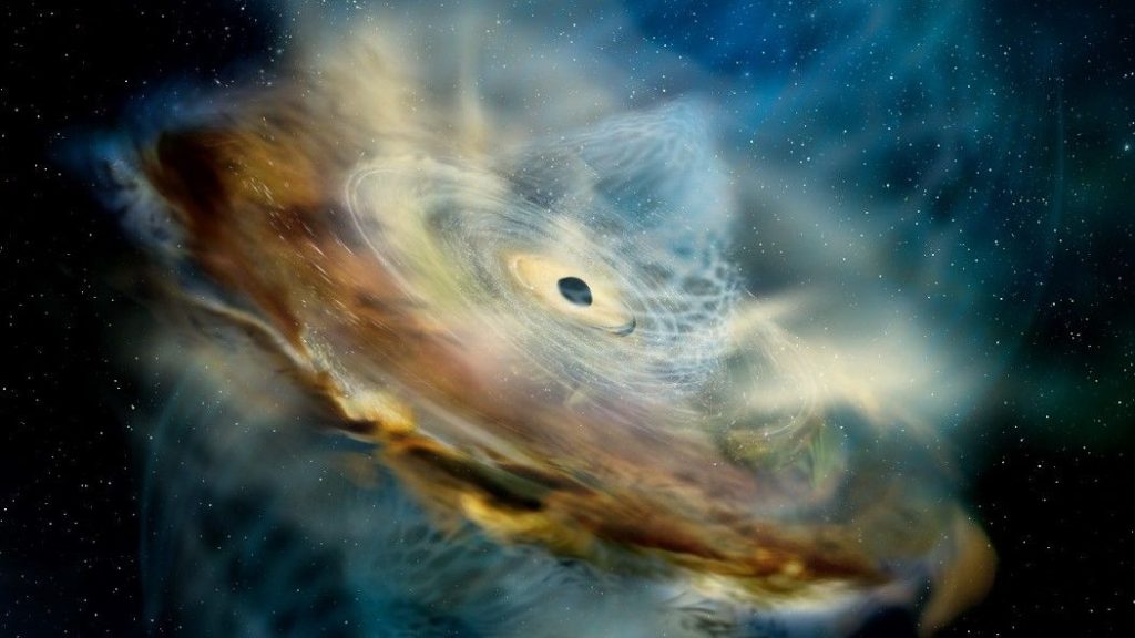الثقب الأسود الوحش ربما يكون قد أحدث `` قلبًا '' مغناطيسيًا
