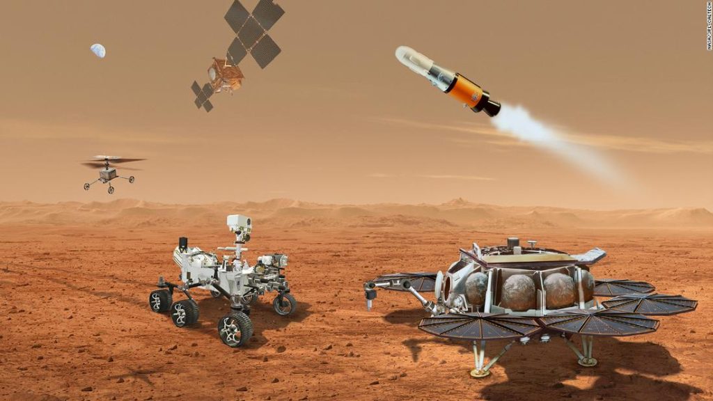 عينات المريخ الأولى ستهبط على الأرض في عام 2033