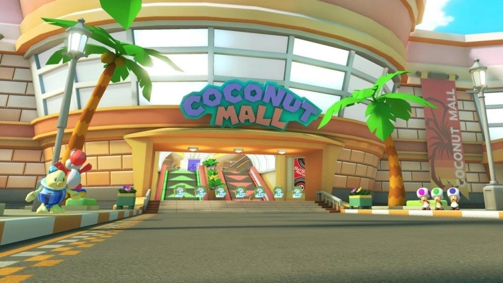 عشوائي: افرحوا!  تم "إصلاح" مركز Mario Kart 8 Deluxe's ​​Coconut Mall