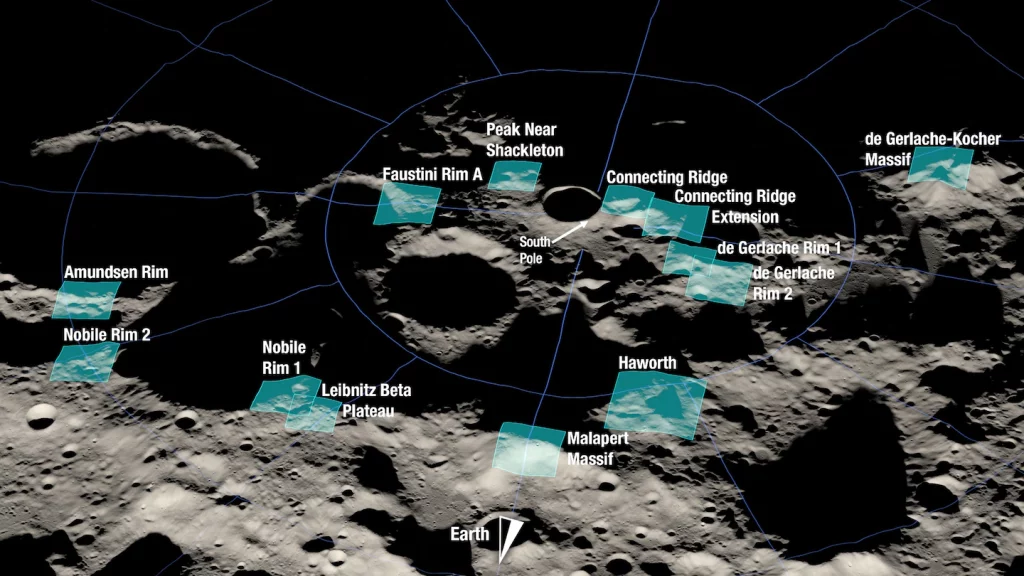 ناسا تكشف أين تريد أن يهبط الأمريكيون القادمون على القمر