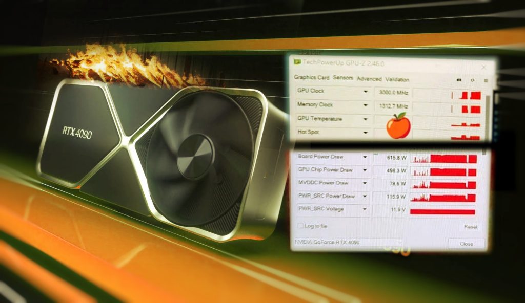 تم رصد NVIDIA GeForce RTX 4090 تصل إلى 3.0 جيجاهرتز و 616 وات باستخدام أداة الضغط على وحدة معالجة الرسومات