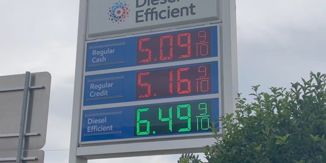 أسعار محطات الوقود في نيو جيرسي (Megan Myers / Fox News Digital)