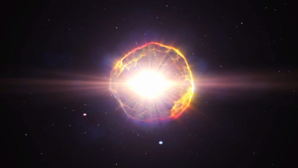 انفجار سوبر نوفا هائل وقوي بشكل غير عادي في الفضاء اكتشفه العلماء