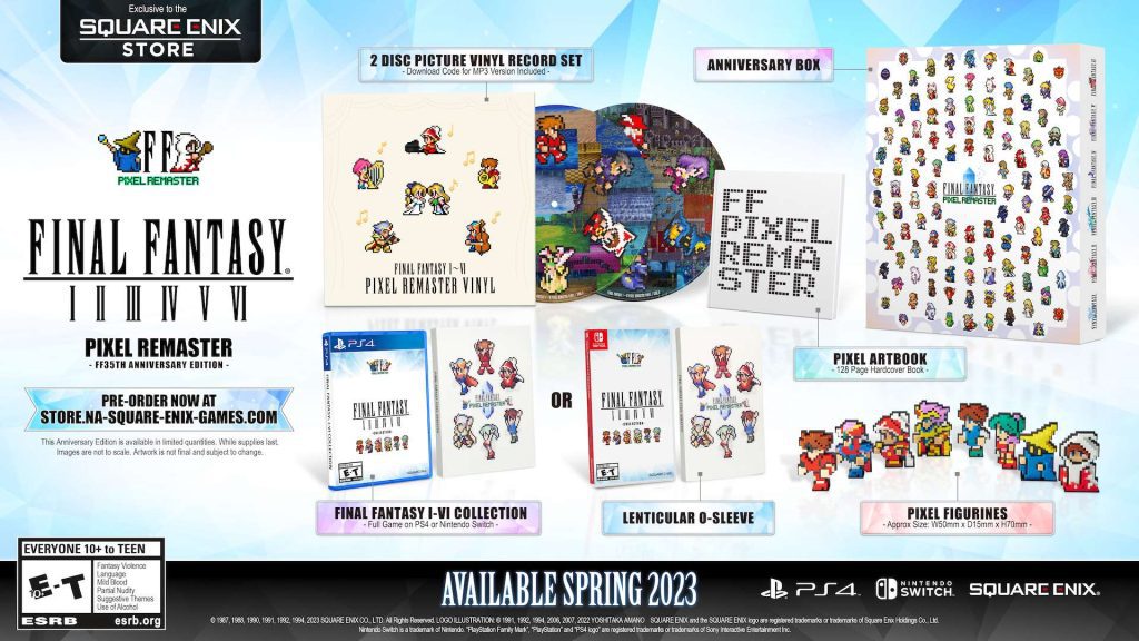 سلسلة Final Fantasy Pixel Remaster قادمة إلى PS4 ، Switch في ربيع عام 2023